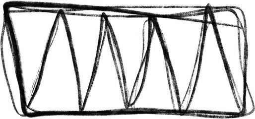 PNG Handdrawn Geometry Scribbles