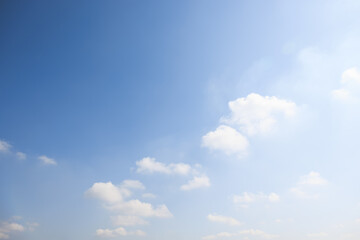Beautiful clear sky and cloud at high. Landscape at outdoor include environment, weather, empty...