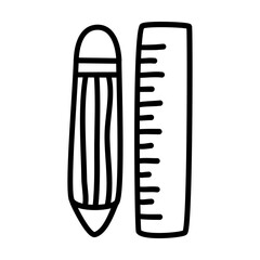 measure of office workspace doodle elements