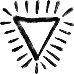 PNG Handdrawn Triangle Geometry Scribbles