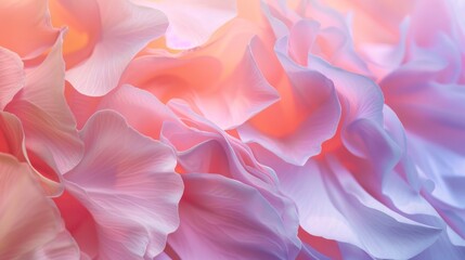 Fototapeta premium Enchanting Close-Up of Silky Pastel Petals