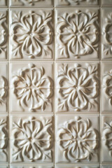 Ceramic tiles with intricate patterns or relief designs. Ceramic tile textures provide a polished and decorative backdrop, ideal for conveying elegance and sophistication.