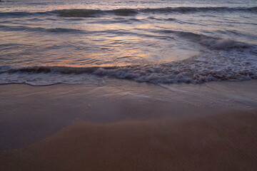 Clear blue turquoise seawater, Andaman sea in Phuket island in summer season, Thailand. Water in ocean pattern wallpaper background.