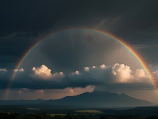 rainbow in the sky