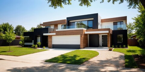 modern house property real estate exterior design