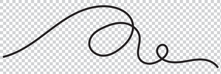 Line squiggle vector decoration element