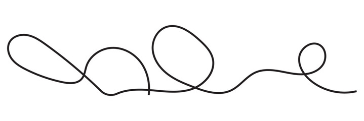 Line squiggle vector decoration element