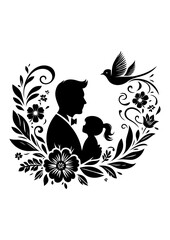 fathers day vector