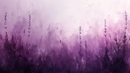 A subtle lavender gradient filling the canvas, creating a calming and serene atmosphere.