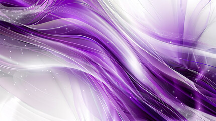 Frost White and Royal Purple Abstract Vector Design.