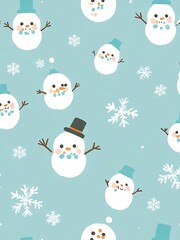 Snow man wallpaper background