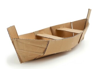 Obraz premium Boat cardboard package carton.