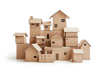 Fototapeta premium Building cardboard package carton.