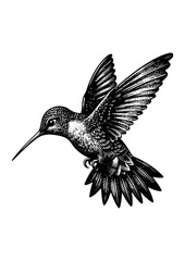 hummingbird vector © CROP MEDIA