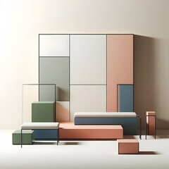 Vibrant Multicolored Abstract Furniture Collection Unique Designs for Modern Interiors
