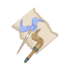 Illustration of paint brush 