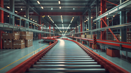 Efficient conveyor belt operation in a warehouse