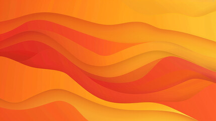 Bright Orange Minimal Wave Design, Premium Vector Background.