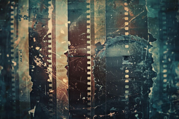 Texture of vintage film grain, featuring grainy patterns and nostalgic aesthetics. Vintage film grain textures offer a retro and cinematic backdrop
