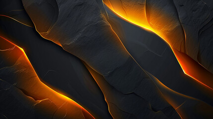 Dark Slate and Glowing Amber Premium Modern Vector Background.