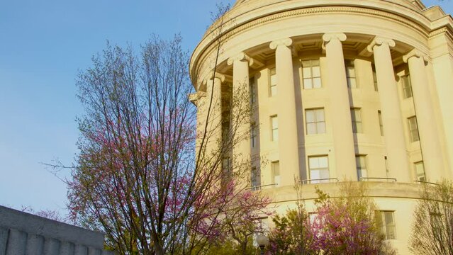 The Federal Trade Commission building basks in the sunrise of an early spring morning
