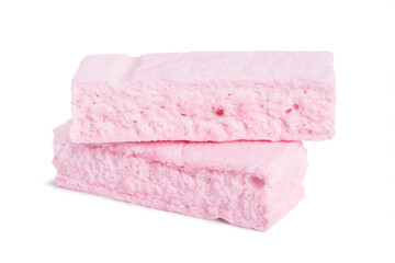 Obraz na płótnie Canvas Pink marshmallows isolated