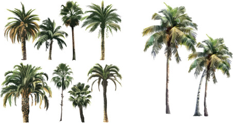 Palm trees vector - 797730204