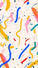 Colorful confetti paper line.