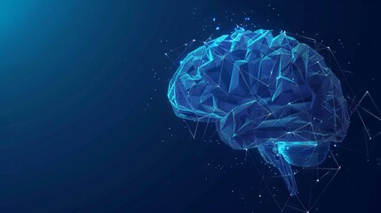 Futuristic concept brain design