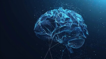Futuristic concept brain design