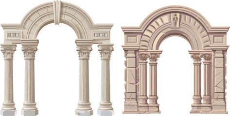 Architectural stone or marble arch