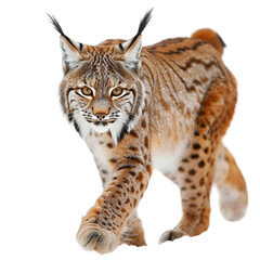 Obraz premium lynx in front of white background