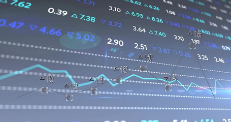 Image of financial data processing over grid