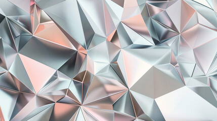 Pink and Grey Polygonal Art Background