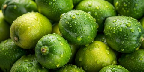 Background Photo of Fresh, Wet, and Organic Fruits

