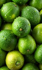 Background Photo of Fresh, Wet, and Organic Fruits

