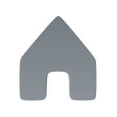 home 3d icon and illustration
