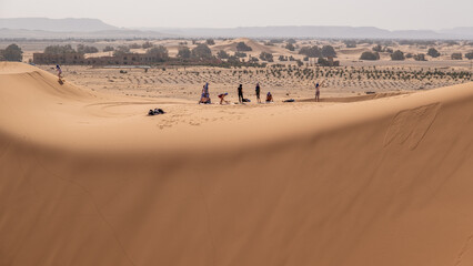 sand dunes in the desert The most beautiful safaris in the desert _ Moroccan desert _ camel riding...