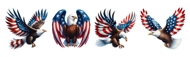 4th of july american eagle clipart