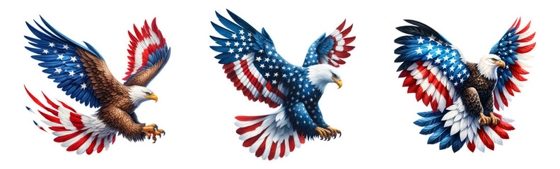 4th of july american eagle clipart