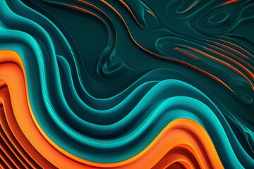 Teal and Orange 80s Retro Dance Vibe: Heat to Cool Gradient Abstract Texture