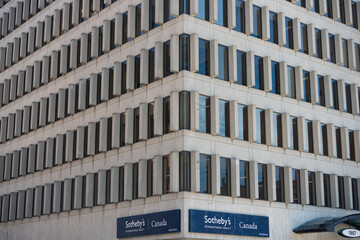 Fototapeta premium exterior building and sign of Sotheby's International Realty Canada located at 1867 Yonge Street in Toronto