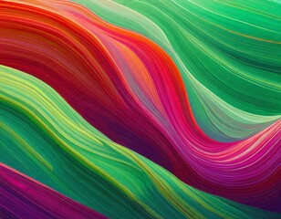 horizontal colorful abstract wave background with ruby, amethyst and emerald color
