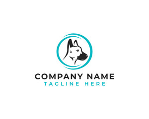 minimalist dog logo