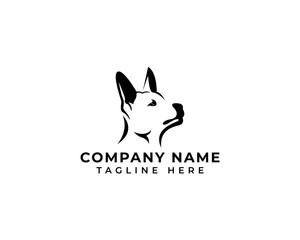 minimalist dog logo