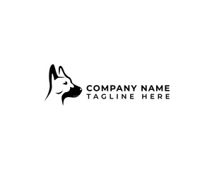 minimalist dog logo