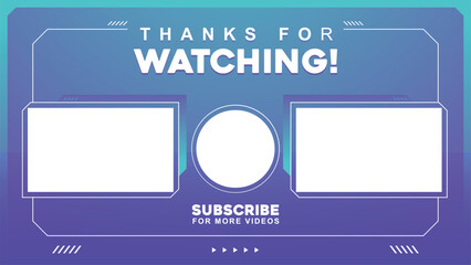 youtube end screen template