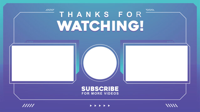 youtube end screen template