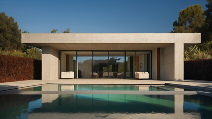 Minimalist Modern Home with Pool