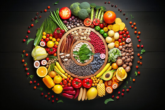 healthy eating to improve insulin resistance and treat diabetes. AI generative.